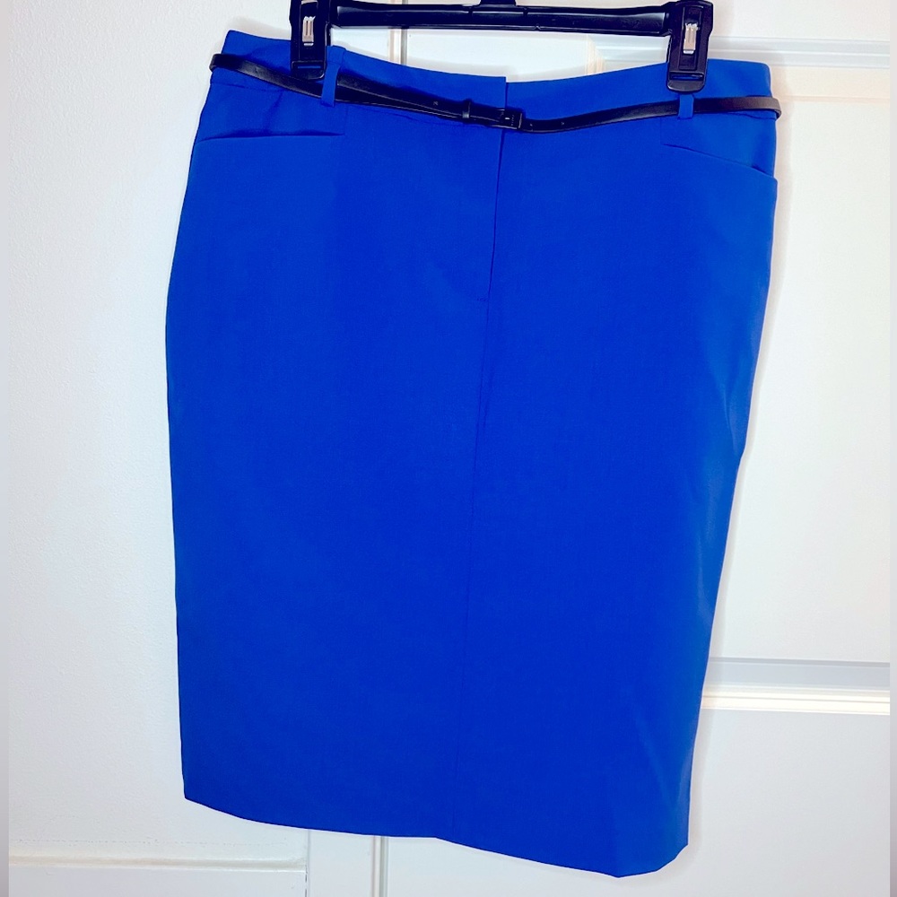 Knee-Length Calvin Klein Skirt with Skinny Belt